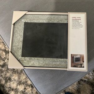 Cubby with chalkboard wall decor. 9x12x2 3/4. New in box
